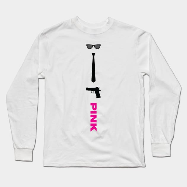 Mr. Pink Long Sleeve T-Shirt by cl0udy1